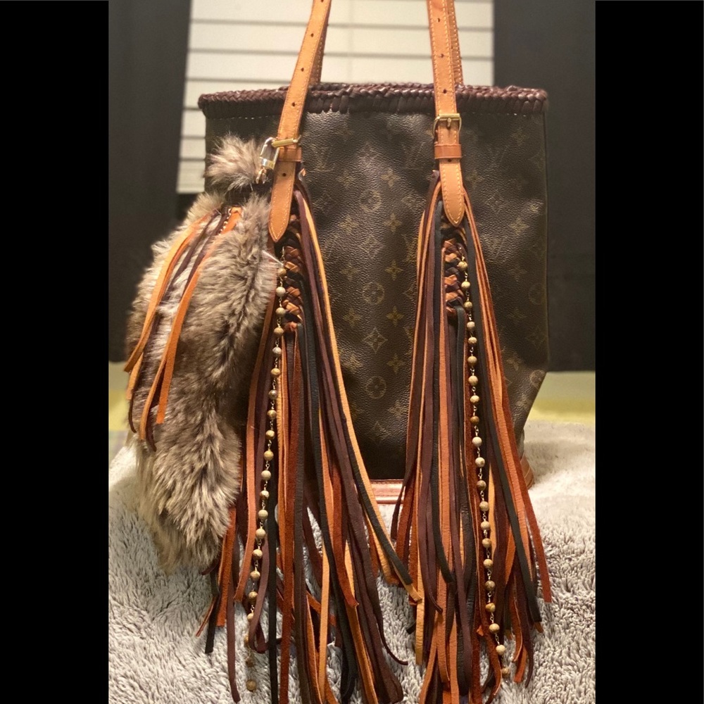 Custom faux tail keychain